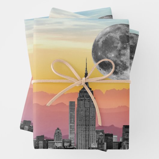 Feuille De Papier Cadeau Rêve de New York (En situation)