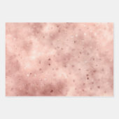 Feuille De Papier Cadeau Rêve de nuage en or rose (Devant 3)