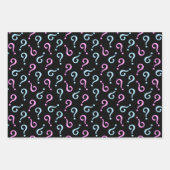 Feuille De Papier Cadeau Révélation de bébé rose ou bleu (Devant 3)