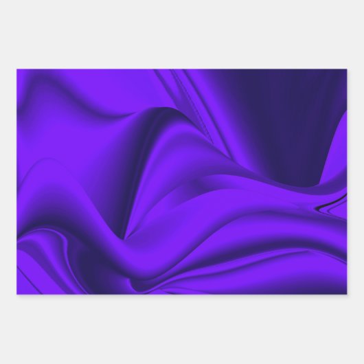 Feuille De Papier Cadeau Rêves arc-en-ciel à fleurs violettes (Devant)