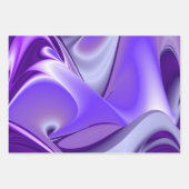 Feuille De Papier Cadeau Rêves arc-en-ciel à fleurs violettes (Devant)