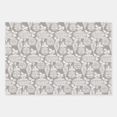 Feuille De Papier Cadeau Rêves de vacances vintages (Devant 2)