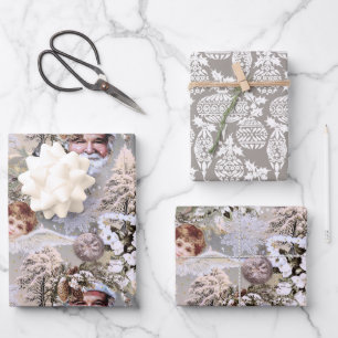 Feuille De Papier Cadeau Rêves de vacances vintages