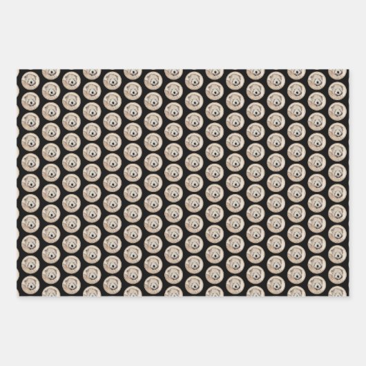 Feuille De Papier Cadeau Revêtu doux Roue Peinture Terrier Art original (Devant 3)