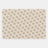 Feuille De Papier Cadeau Revêtu doux Roue Peinture Terrier Art original (Devant)