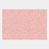 Feuille De Papier Cadeau Rich Red Polka Dot Holiday Gift Wrap  (Devant)