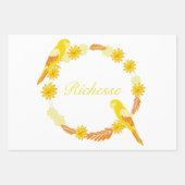FEUILLE DE PAPIER CADEAU RICHE (Devant)
