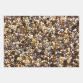 Feuille De Papier Cadeau Richesse Des Perles De Semence (Devant)