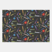 Feuille De Papier Cadeau RICK ET MORTY™ | Motif de la comète spatiale (Devant 2)