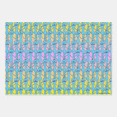 Feuille De Papier Cadeau RICK ET MORTY™ | Rainbow M. Meeseeks Motif (Devant)