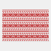 Feuille De Papier Cadeau Rindeer et Arbre de Noël moche (Devant 2)