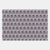 Feuille De Papier Cadeau Robin de Noël (Devant 2)