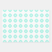 Feuille De Papier Cadeau Robin Motif bleu oeuf (Devant 3)
