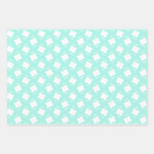 Feuille De Papier Cadeau Robin Motif bleu oeuf (Devant 2)