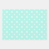 Feuille De Papier Cadeau Robin Motif bleu oeuf (Devant)