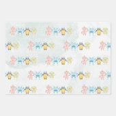 Feuille De Papier Cadeau Robot Anniversaire (Devant 2)