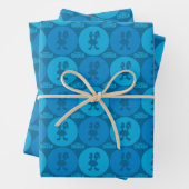 Feuille De Papier Cadeau Robot Chicken Circle Pattern (En situation)