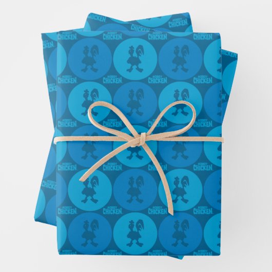 Feuille De Papier Cadeau Robot Chicken Circle Pattern (En situation)