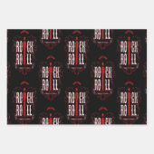 Feuille De Papier Cadeau Roche vintage Et Rouleau (Devant 2)