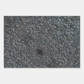 Feuille De Papier Cadeau Rocher et pierre, murs, galets, matériaux de const (Devant)