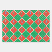 Feuille De Papier Cadeau Rock Alien pour Noël (Devant 3)