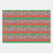 Feuille De Papier Cadeau Rock Alien pour Noël (Devant)