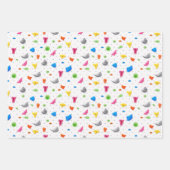 Feuille De Papier Cadeau Rock Wall Escalade Grimpe fête d'anniversaire (Devant)