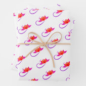 Feuille De Papier Cadeau Rock Yoga Queen Lotus (En situation)