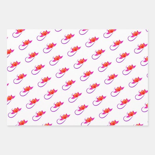 Feuille De Papier Cadeau Rock Yoga Queen Lotus (Devant)