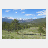 Feuille De Papier Cadeau Rocky Mountain View Paysage Pittoresque (Devant)