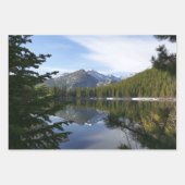 Feuille De Papier Cadeau Rocky Mountain View Paysage Pittoresque (Devant 3)