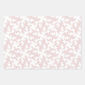 Feuille De Papier Cadeau Rococo blanc classique Noël Motif (Devant)