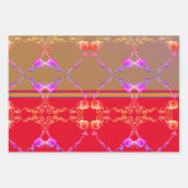 Feuille De Papier Cadeau Romantique Rose Fabergè (Devant 3)