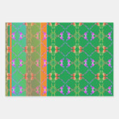 Feuille De Papier Cadeau Romantique Rose Fabergè (Devant 2)