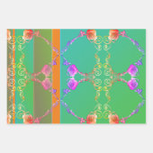 Feuille De Papier Cadeau Romantique Rose Fabergè (Devant)