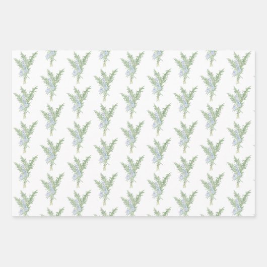 Feuille De Papier Cadeau Romarin (Devant)