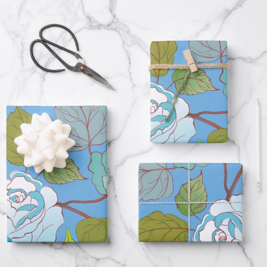 Feuille De Papier Cadeau Rose 23 (Recto)