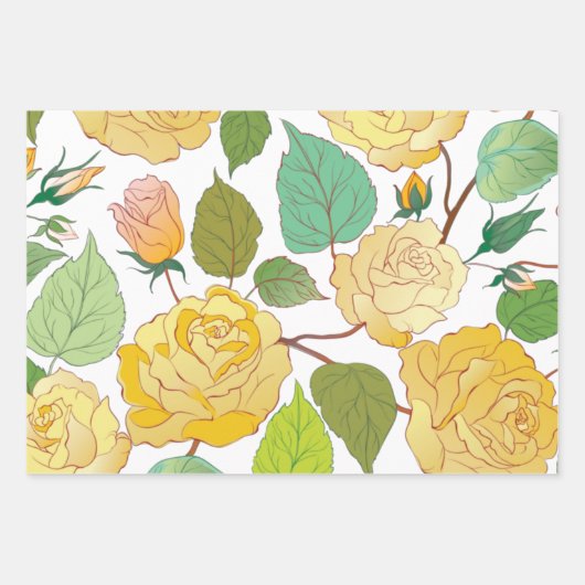 FEUILLE DE PAPIER CADEAU ROSE 9 (Devant 2)