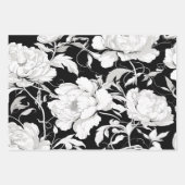 Feuille De Papier Cadeau Rose blanche (Devant 2)