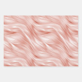 Feuille De Papier Cadeau Rose Champagne rose Glam Mariage (Devant 2)