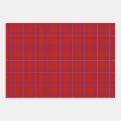 Feuille De Papier Cadeau Rose de clan Tartan (Devant)