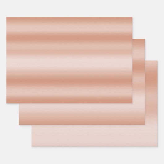 Feuille De Papier Cadeau Rose de pêche crémeux Blush Ombre      (Lot)