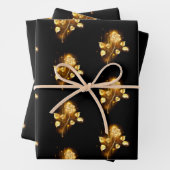 Feuille De Papier Cadeau Rose d'or ( rose d'or ) (En situation)