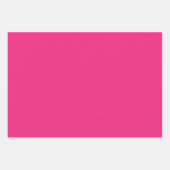 Feuille De Papier Cadeau Rose électrique solide (Devant)