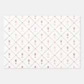 Feuille De Papier Cadeau Rose et or Blush Paris Vin Rosé (Devant 2)