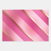 Feuille De Papier Cadeau Rose et or blush tendance (Devant)