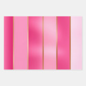 Feuille De Papier Cadeau Rose et or chic (Devant)