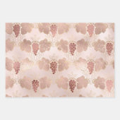 Feuille De Papier Cadeau Rose et or Rose Blush Paris Vin Rosé (Devant 2)