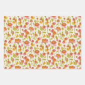 Feuille De Papier Cadeau Rose et pois doux envelopper cadeau (Devant 3)