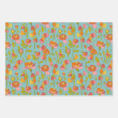 Feuille De Papier Cadeau Rose et pois doux envelopper cadeau (Devant)